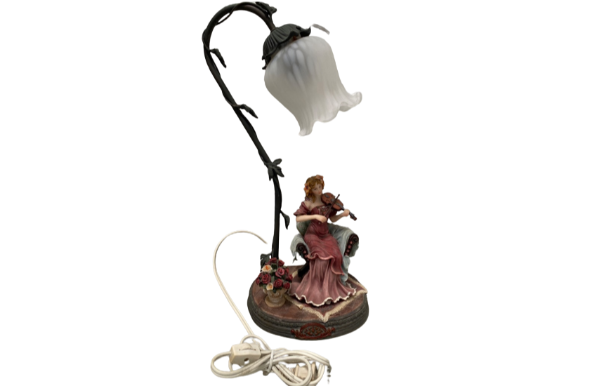 陶器人形ランプ
